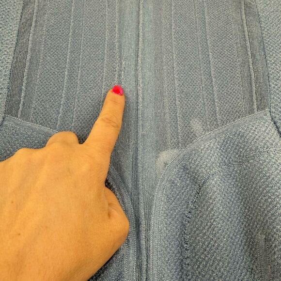 Herve Leger Light Blue Dress - Picture 8 of 10